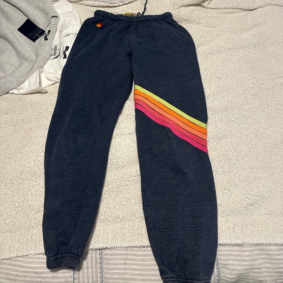 Aviator nation Navy Blue stripe sweatpants - Picture 1 of 3